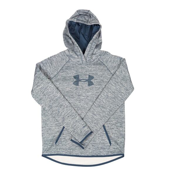 Under Armour Fleece Storm Hoodie Womens Small ColdGear Sweatshirt Heather Green - Picture 1 of 10
